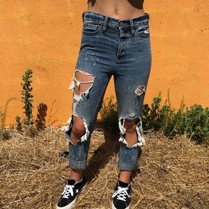 Distressed BDJ denim